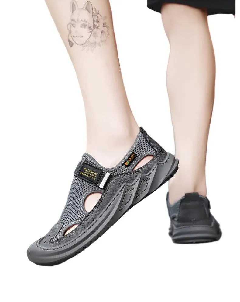 Men's Sandals Hollow Men's Sports Shoes Outdoor Non-slip Man Beach Shoes