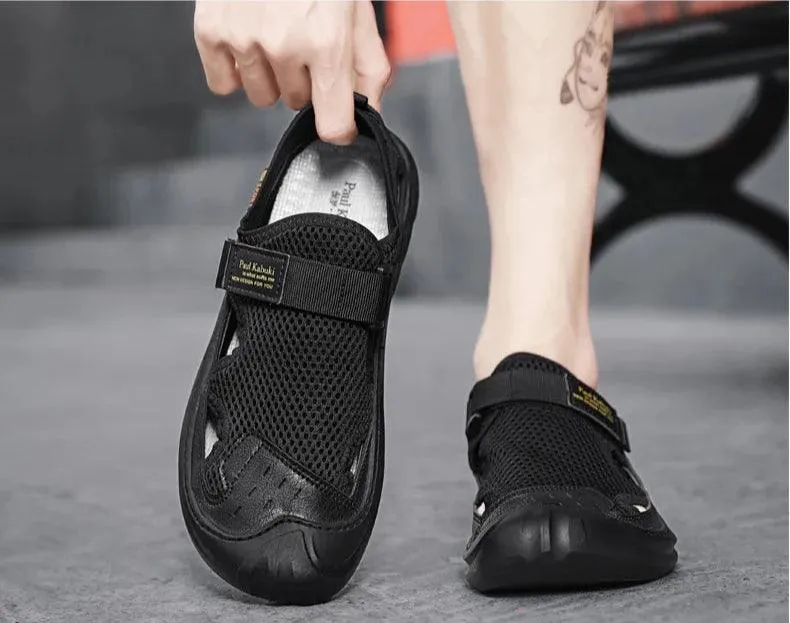 Men's Sandals Hollow Men's Sports Shoes Outdoor Non-slip Man Beach Shoes