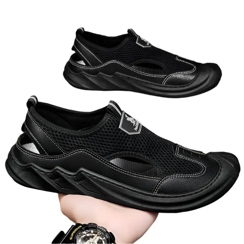 Men's Sandals Hollow Men's Sports Shoes Outdoor Non-slip Man Beach Shoes