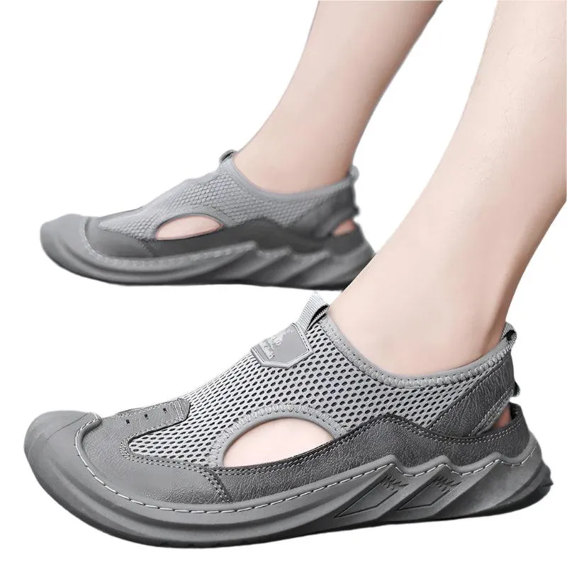 Men's Sandals Hollow Men's Sports Shoes Outdoor Non-slip Man Beach Shoes
