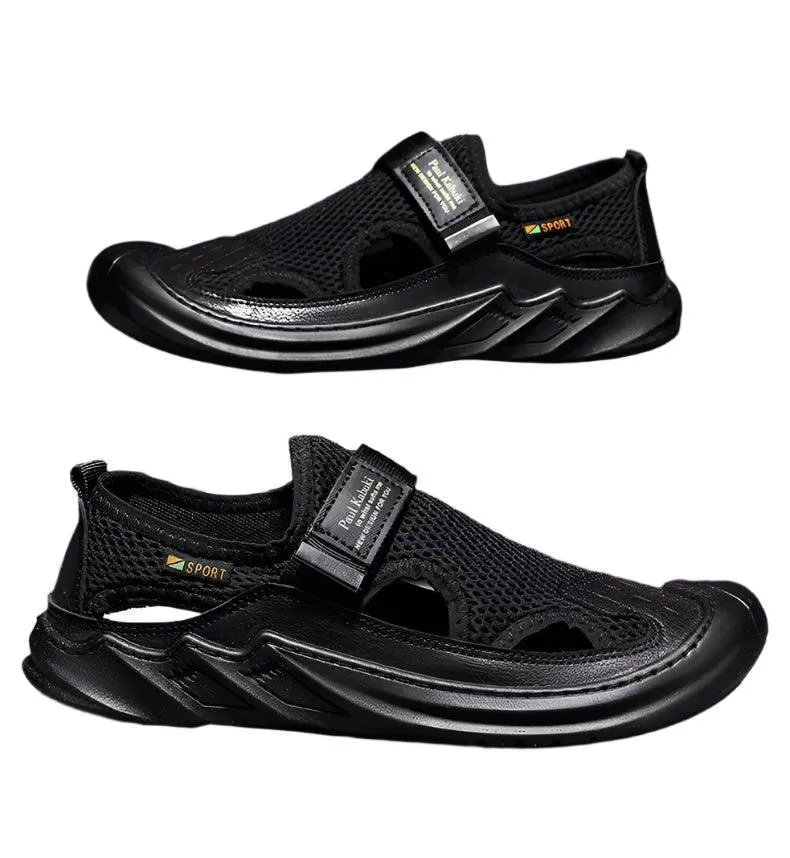 Men's Sandals Hollow Men's Sports Shoes Outdoor Non-slip Man Beach Shoes