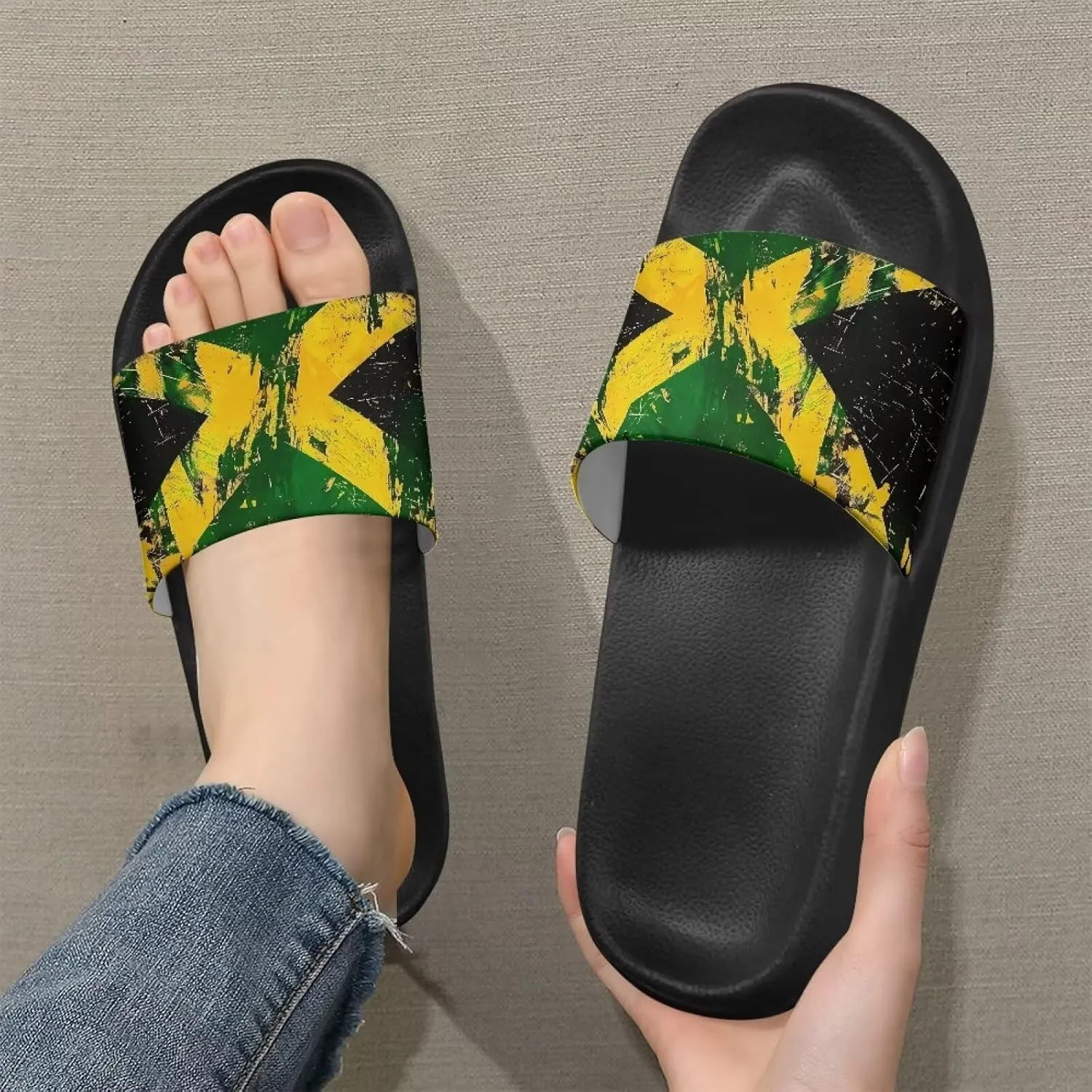 Men's Shower Shoes, Wear Resistant Shower Slippers, Lightweight Slides Sandals Pool Slides House Slipper Non-Slip Beach Sandal