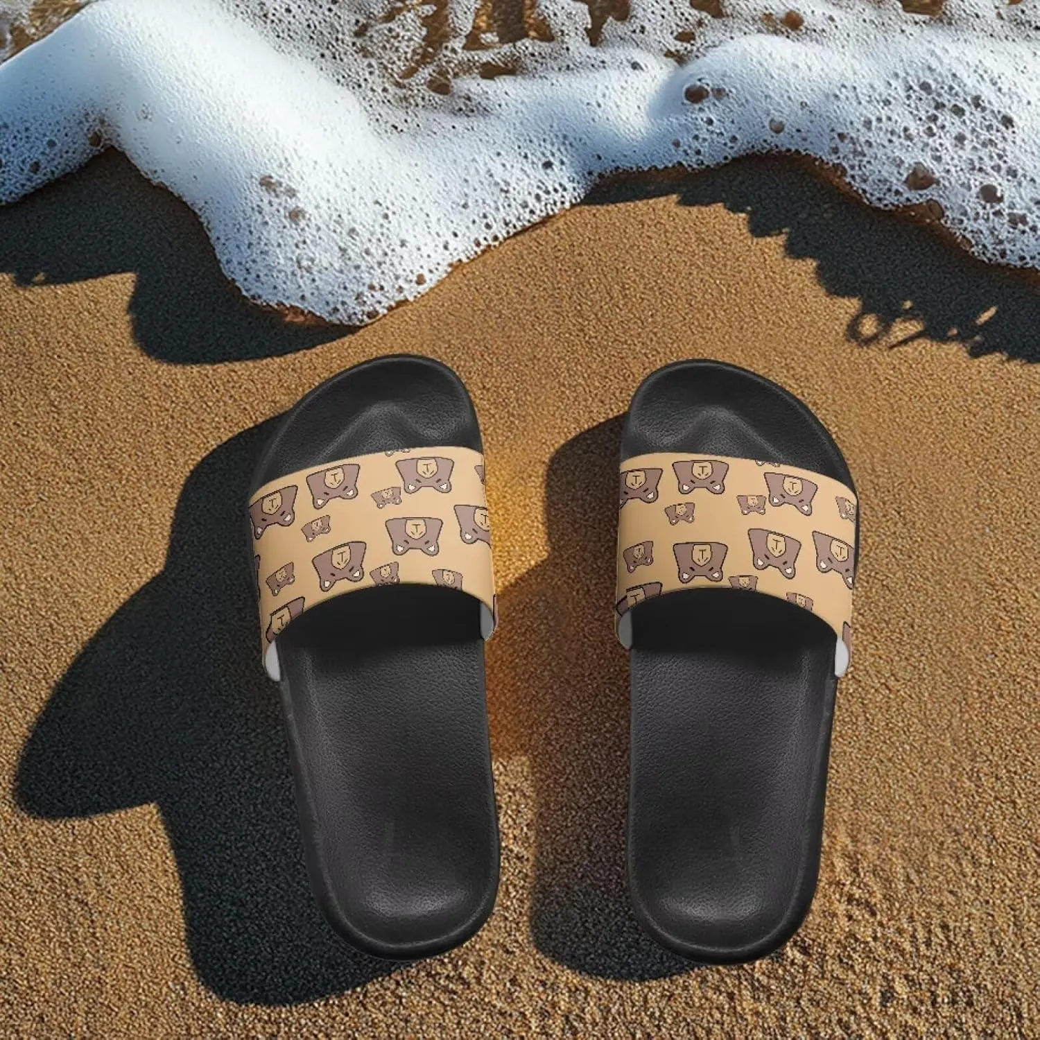 Men's Shower Shoes, Wear Resistant Shower Slippers, Lightweight Slides Sandals Pool Slides House Slipper Non-Slip Beach Sandal