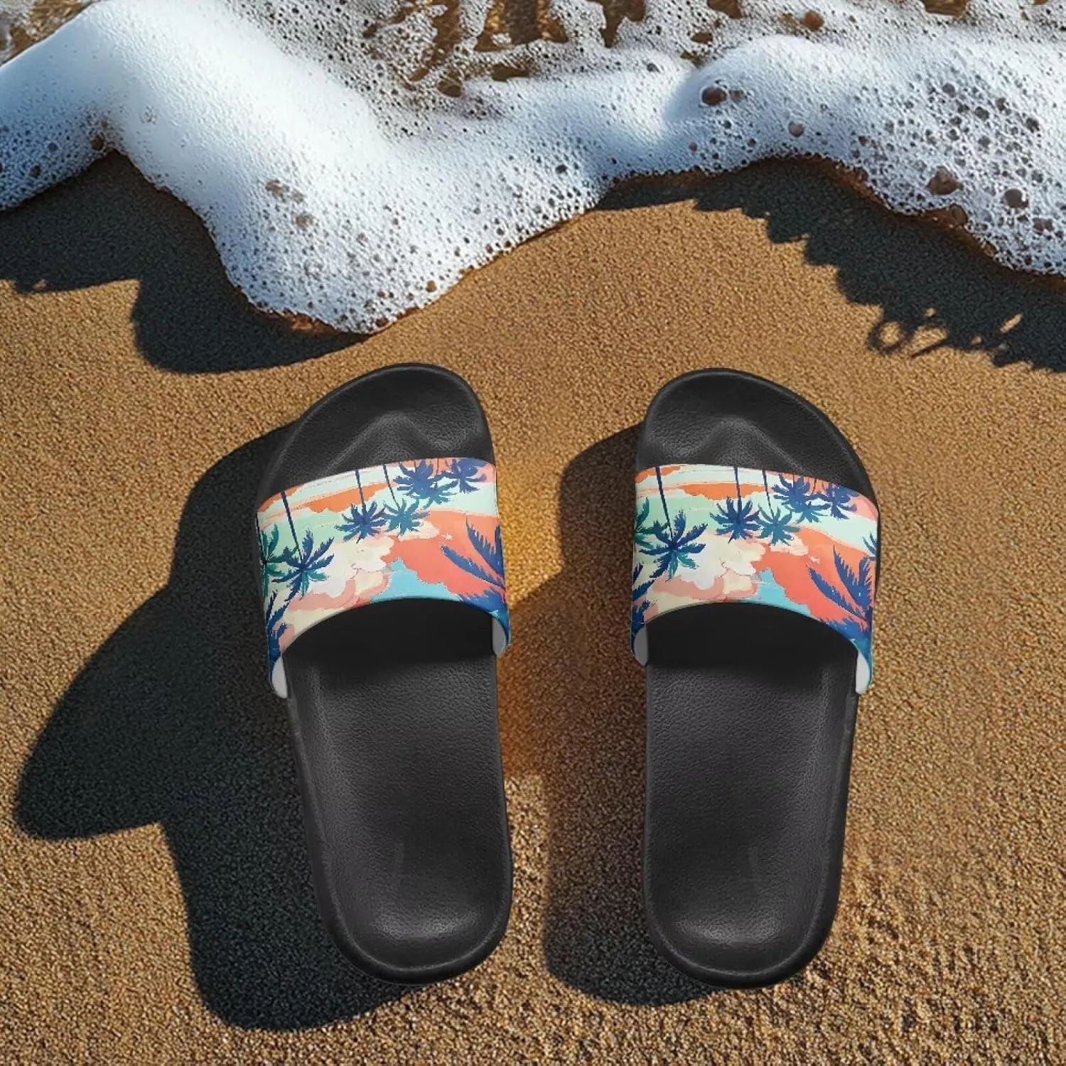 Men's Shower Shoes, Wear Resistant Shower Slippers, Lightweight Slides Sandals Pool Slides House Slipper Non-Slip Beach Sandal