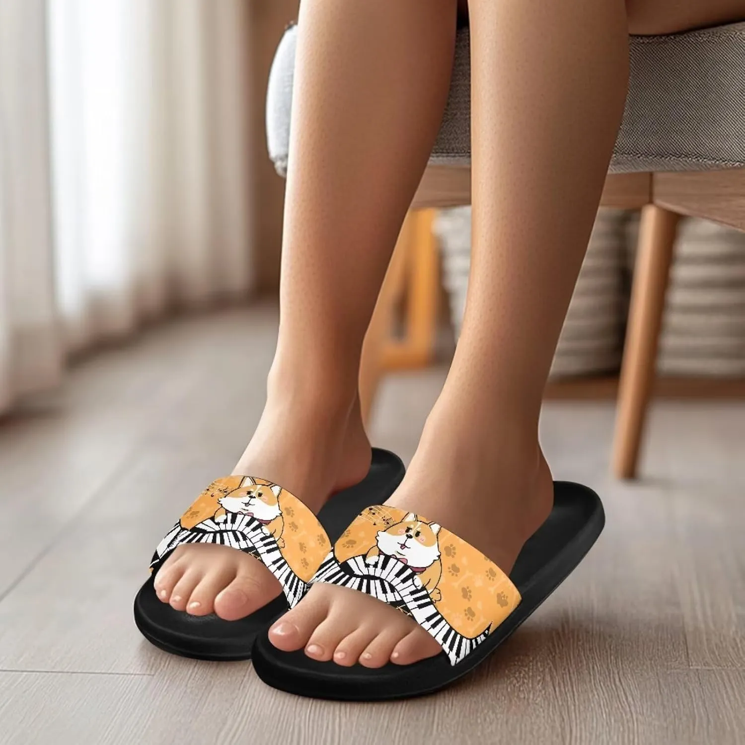 Men's Shower Shoes, Wear Resistant Shower Slippers, Slides Sandals Lightweight Pool Slides House Slipper Non-Slip Beach Sandal