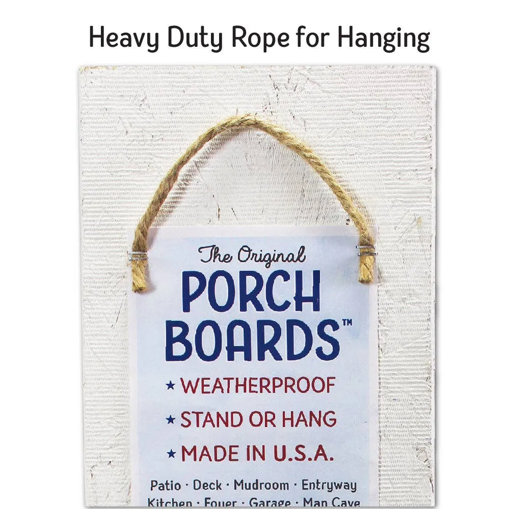 My Word! - Welcome Snowman - Porch Board™: 8" Wide x 46.5" tall / Made in the USA! / 100% Weatherproof Material