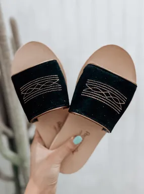 Nadia Boot Stitch Black & Copper