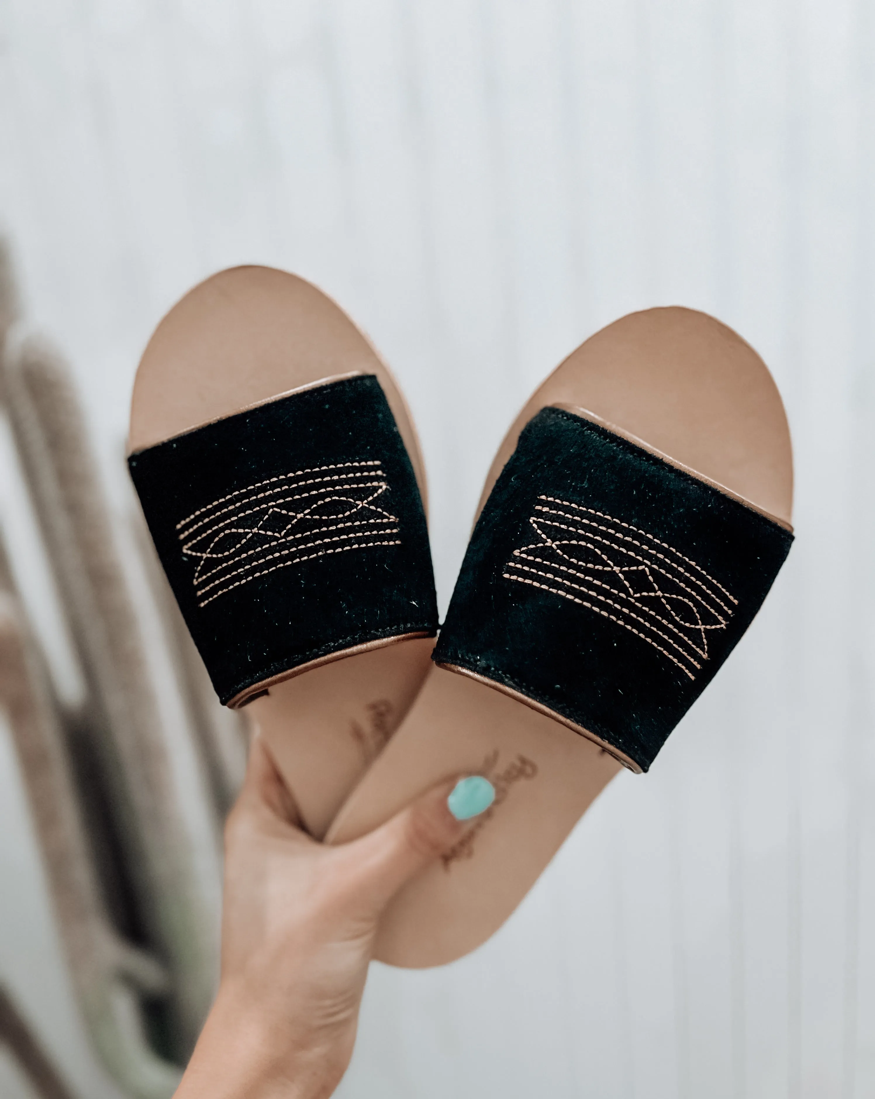 Nadia Boot Stitch Black & Copper
