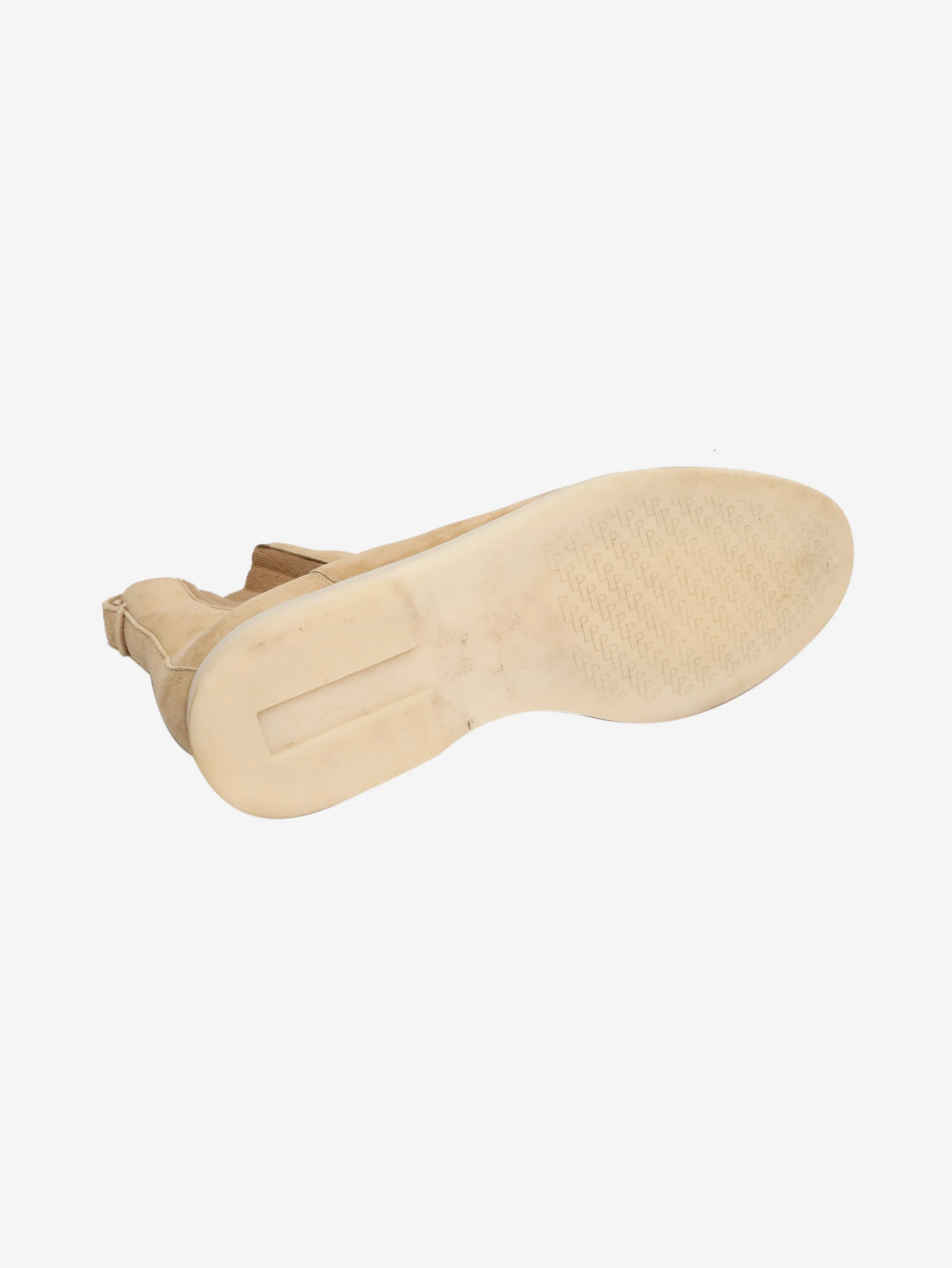 Neutral suede Chelsea boots - size EU 38