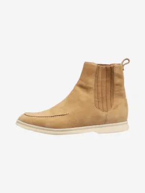 Neutral suede Chelsea boots - size EU 38