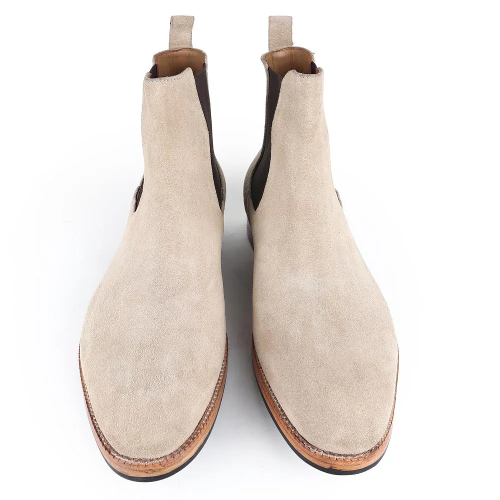 Off White Suede Classic Chelsea Boots