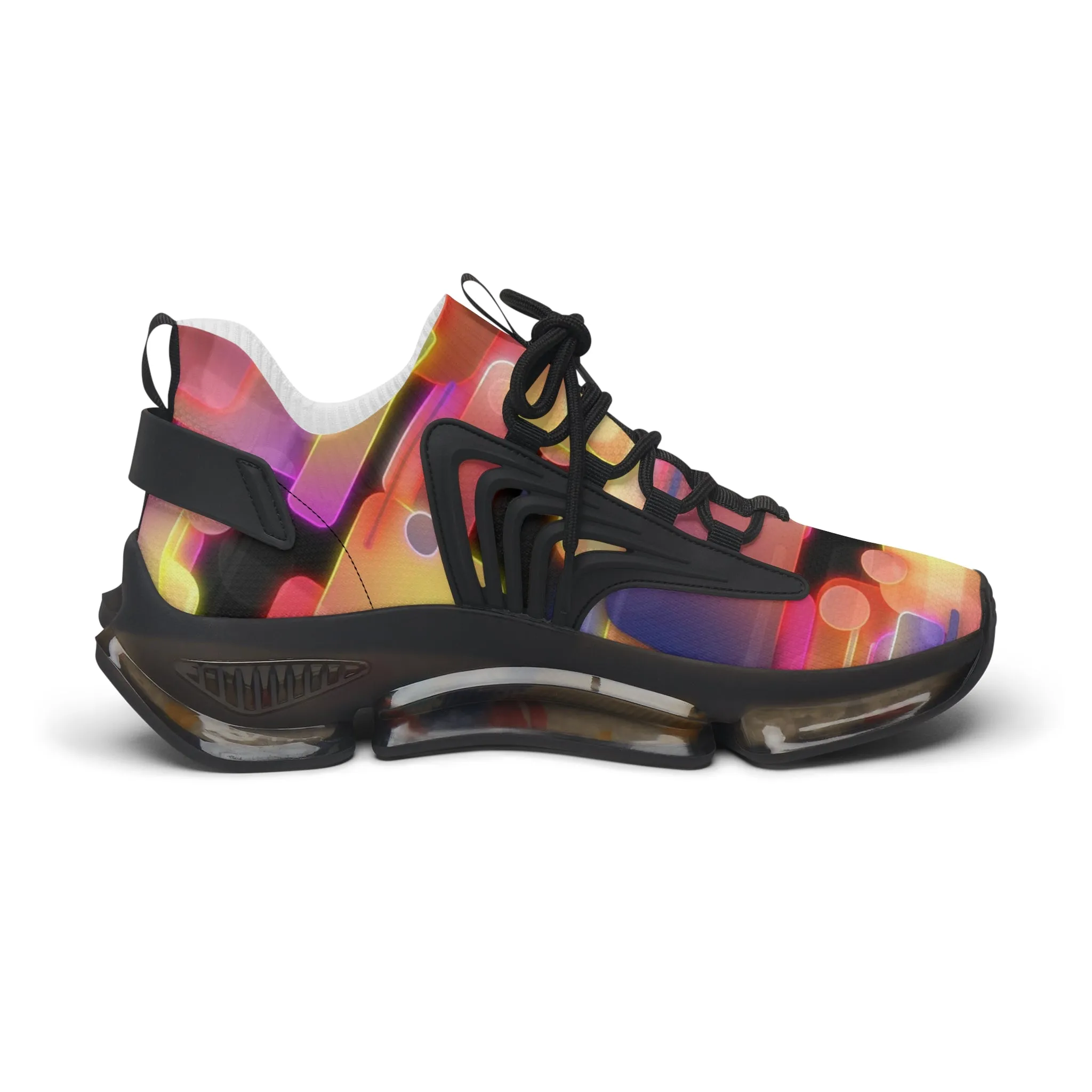 Pixel Blocks - Women's Mesh Sneakers