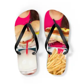 "Retro Food Slippers" - Flip Flop