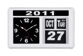 Retro Auto Flip Clock White by Zuo Modern | 10132