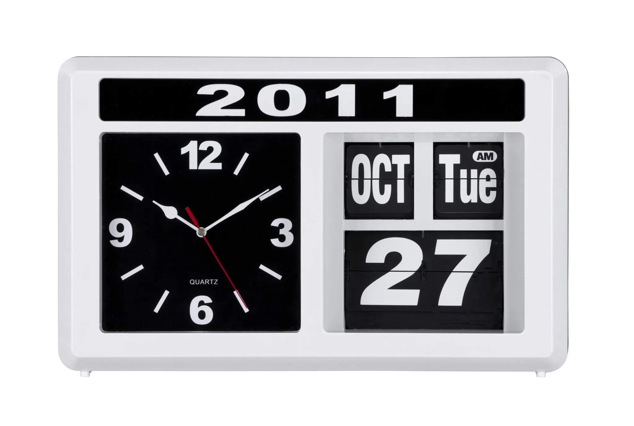 Retro Auto Flip Clock White by Zuo Modern | 10132