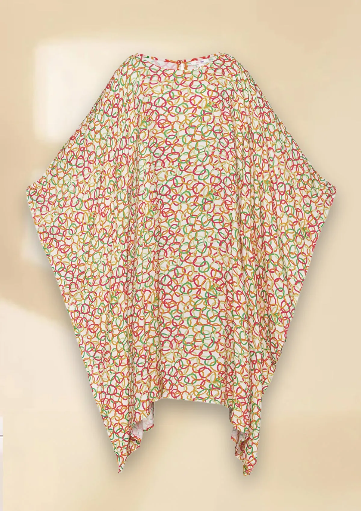 Retro Queen Printed Kaftan Dress