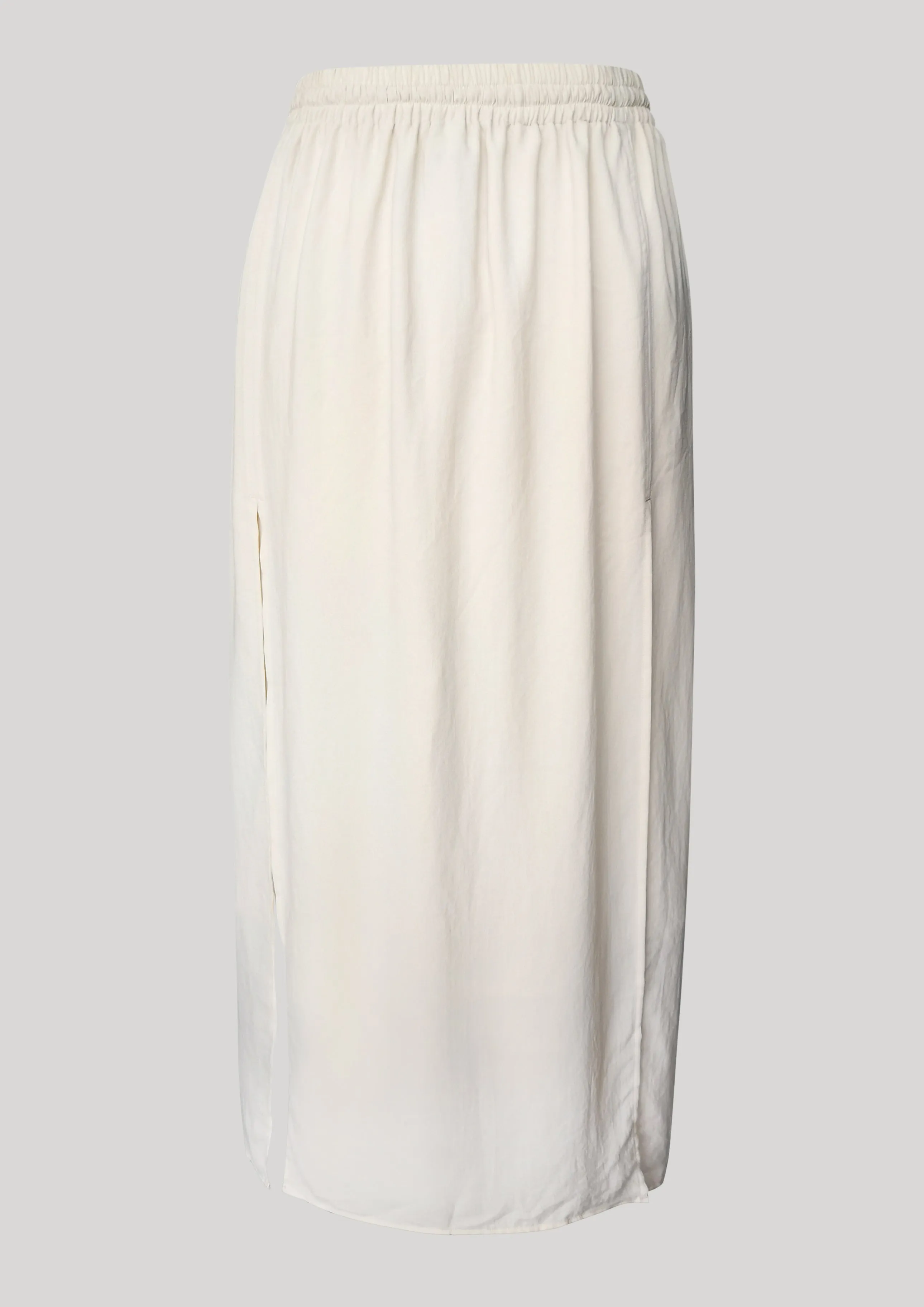 SKIRT LONG - ELASTIC WAIST SIDE SLOTS - creme by BERENIK