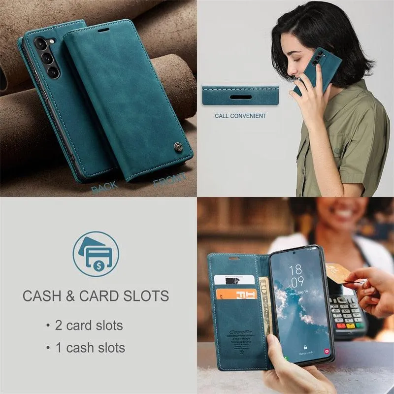 Soft Retro Leather Magnetic Flip Case For iPhone 11 Pro Max X XR XS Max 6 6s 7 8 Plus SE