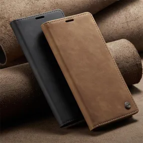 Soft Retro Leather Magnetic Flip Case For iPhone 14 Pro Max Mini Card Holder Case | 12 13 Pro Max