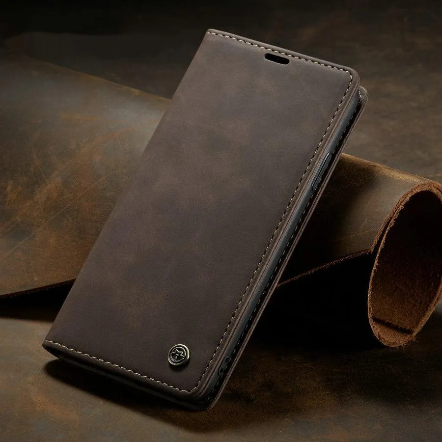 Soft Retro Leather Magnetic Flip Case For iPhone 14 Pro Max Mini Card Holder Case | 12 13 Pro Max