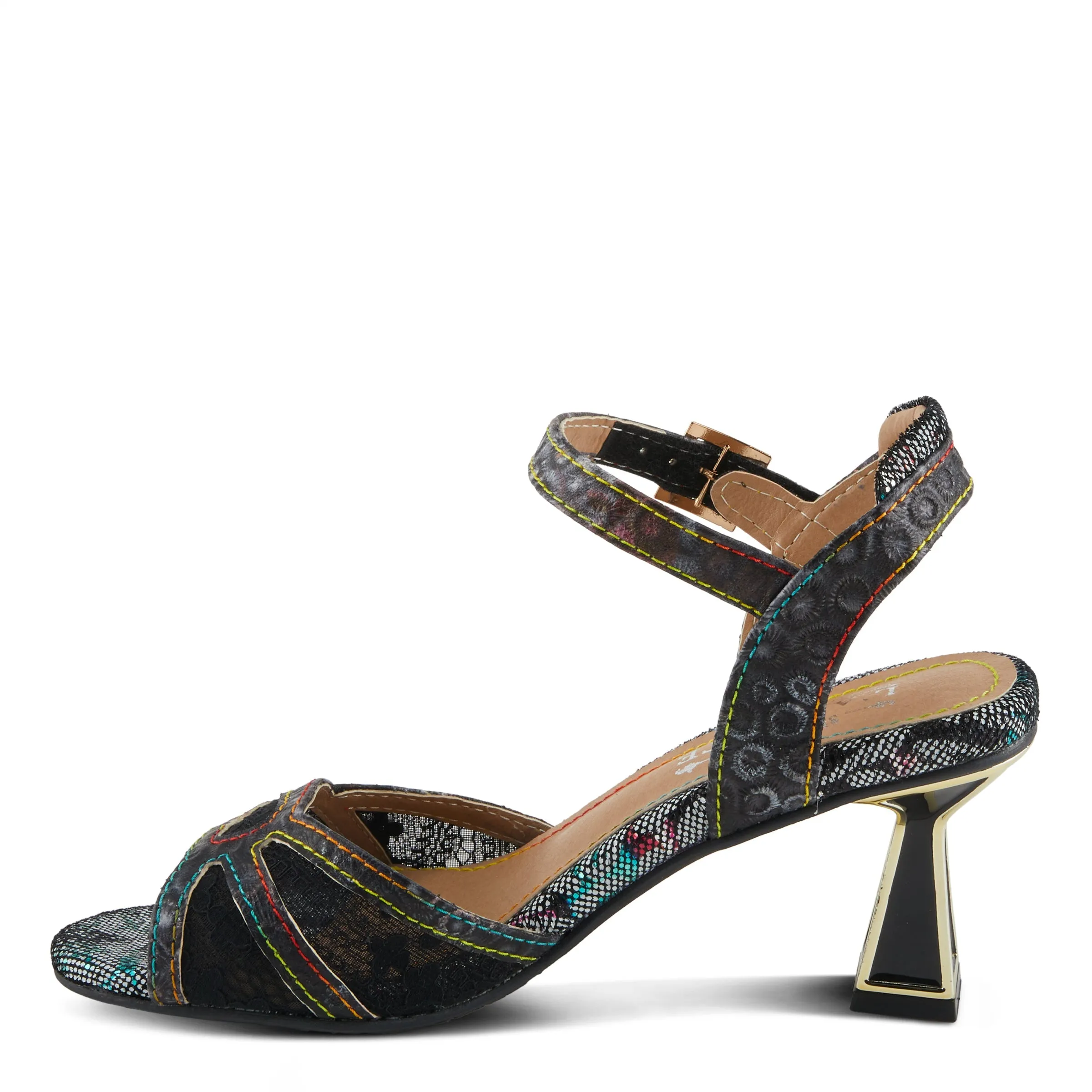 Spring Step Shoes L'Artiste Chatel Sandals Women's Leather Open Toe 3" Heel