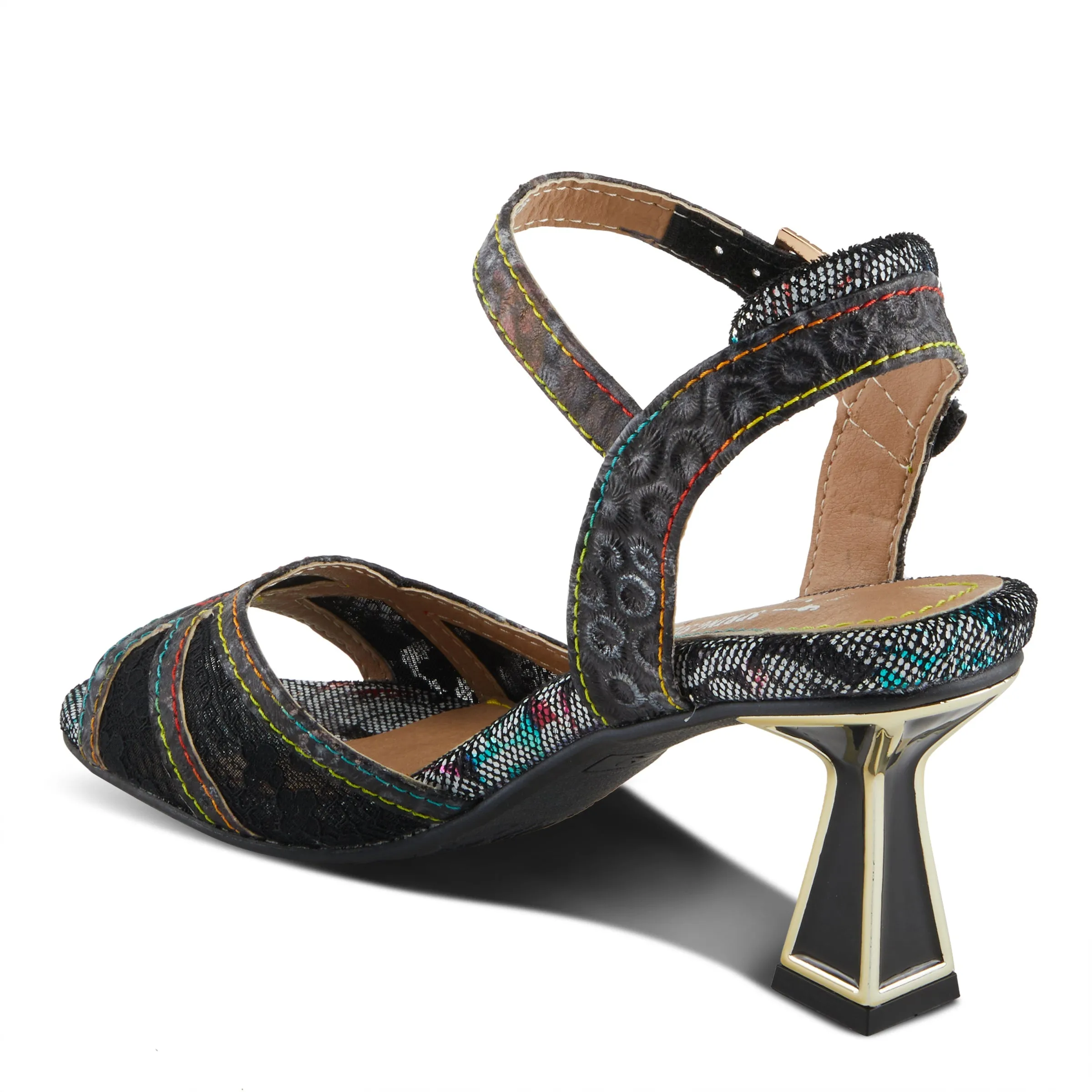 Spring Step Shoes L'Artiste Chatel Sandals Women's Leather Open Toe 3" Heel