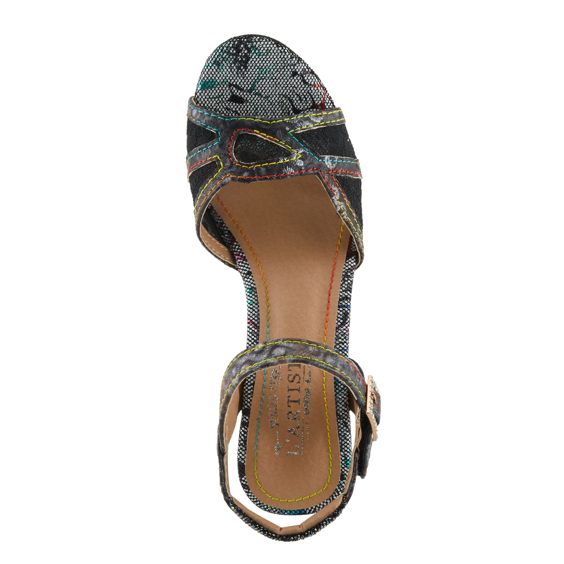 Spring Step Shoes L'Artiste Chatel Sandals Women's Leather Open Toe 3" Heel