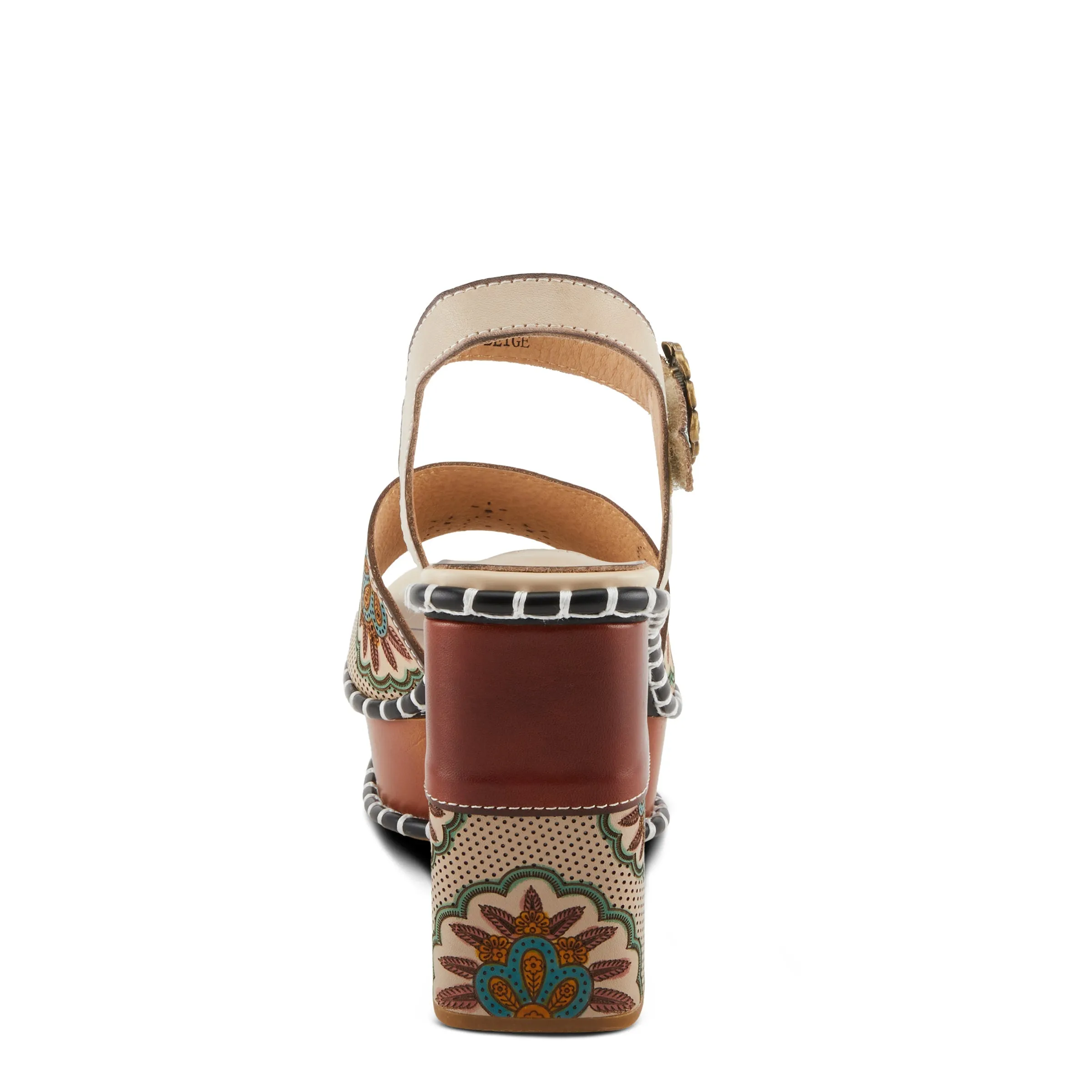 Spring Step Shoes L'Artiste Gogetem Sandals Women's Leather Floral