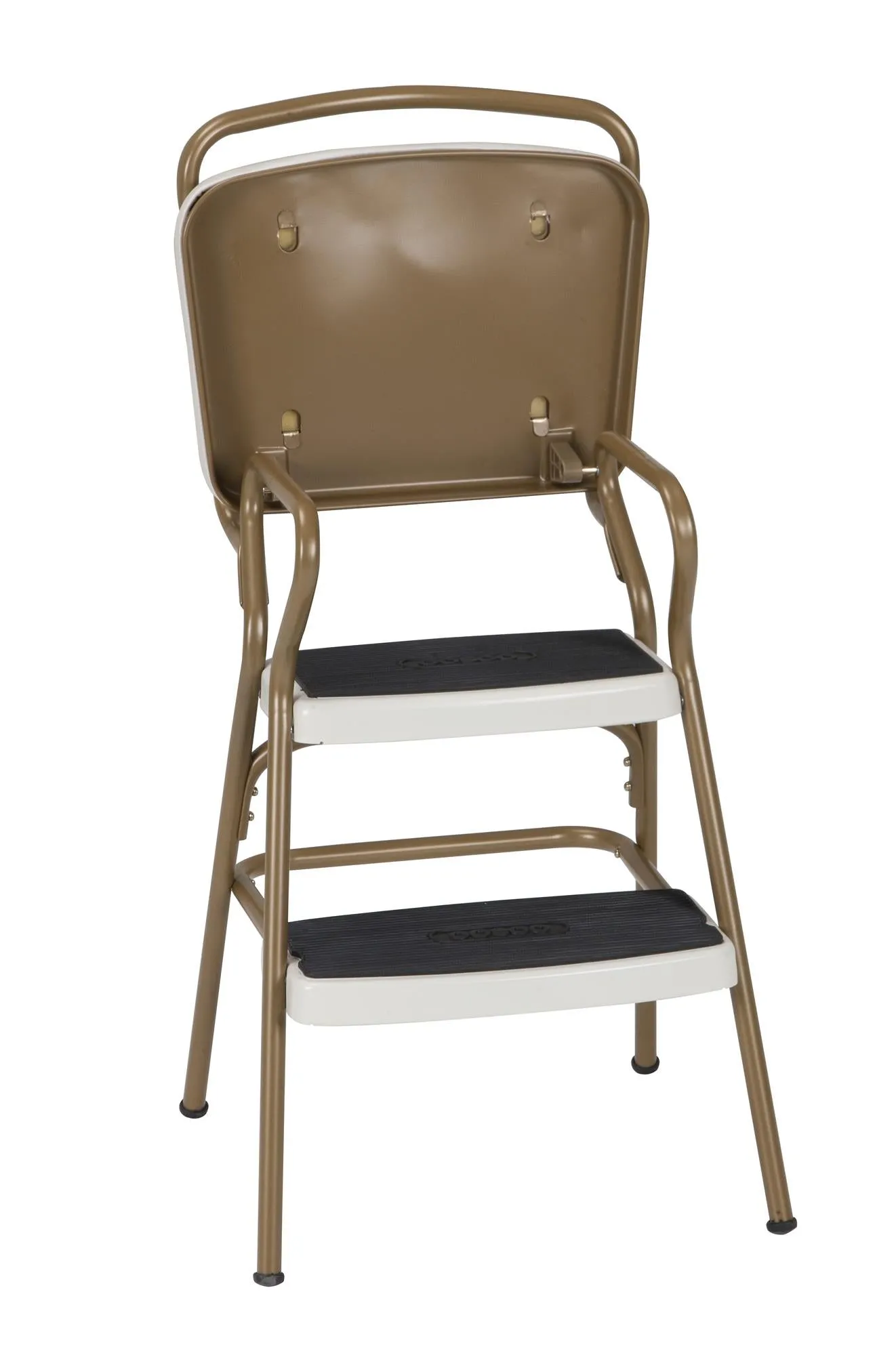 Stylaire Retro Chair   Step Stool with Flip-Up Seat