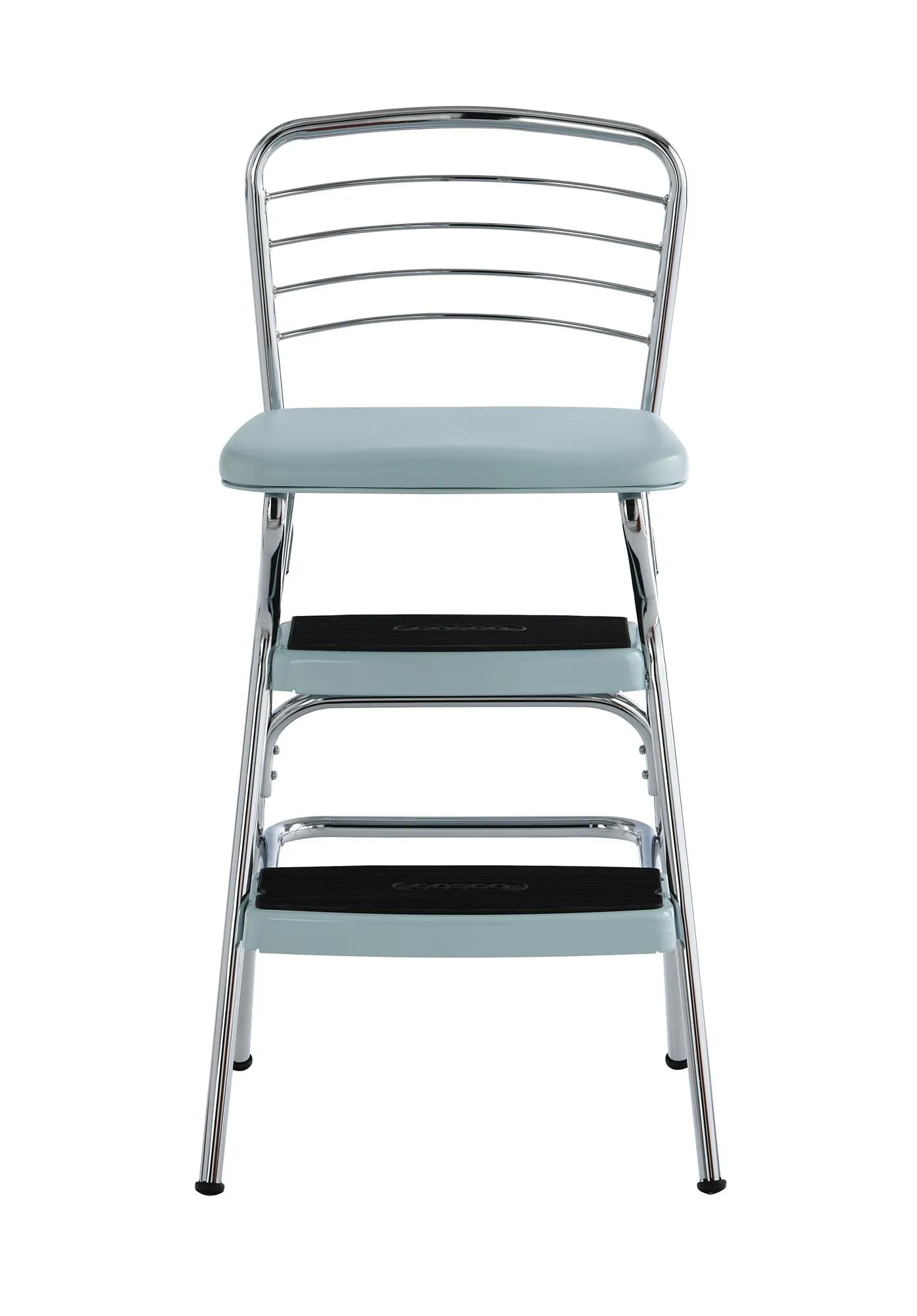 Stylaire Retro Chair   Step Stool with Flip-Up Seat