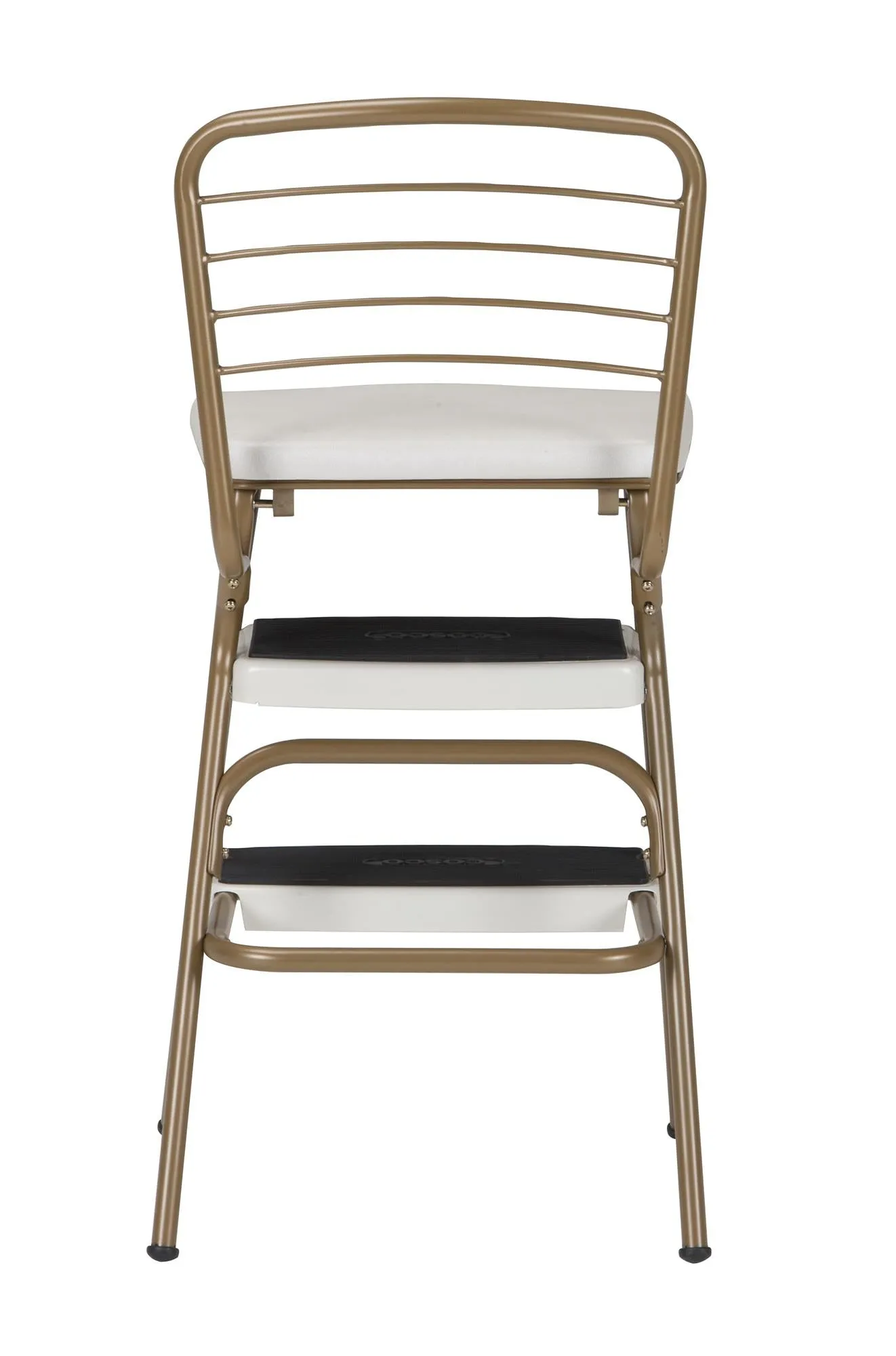 Stylaire Retro Chair   Step Stool with Flip-Up Seat