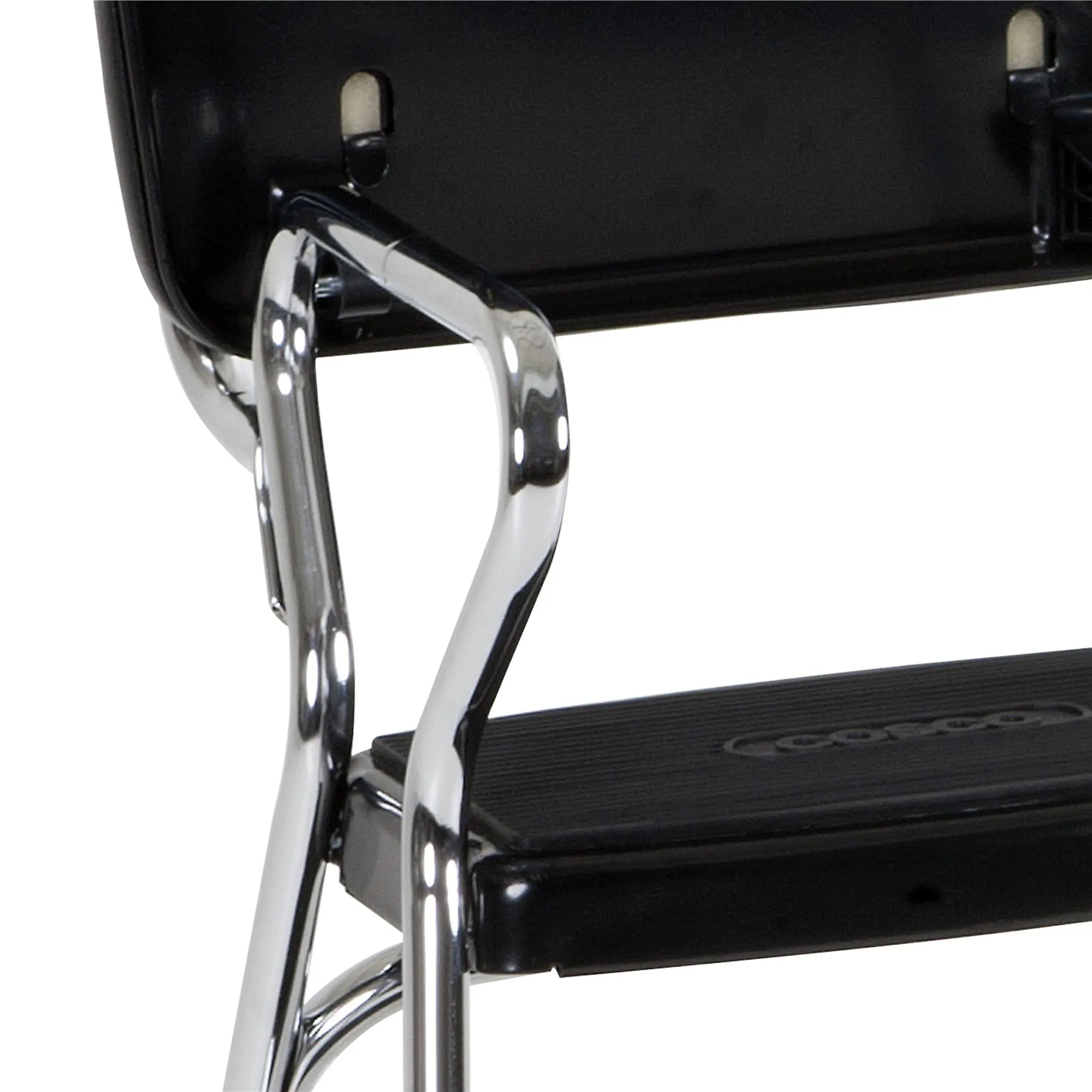 Stylaire Retro Chair   Step Stool with Flip-Up Seat