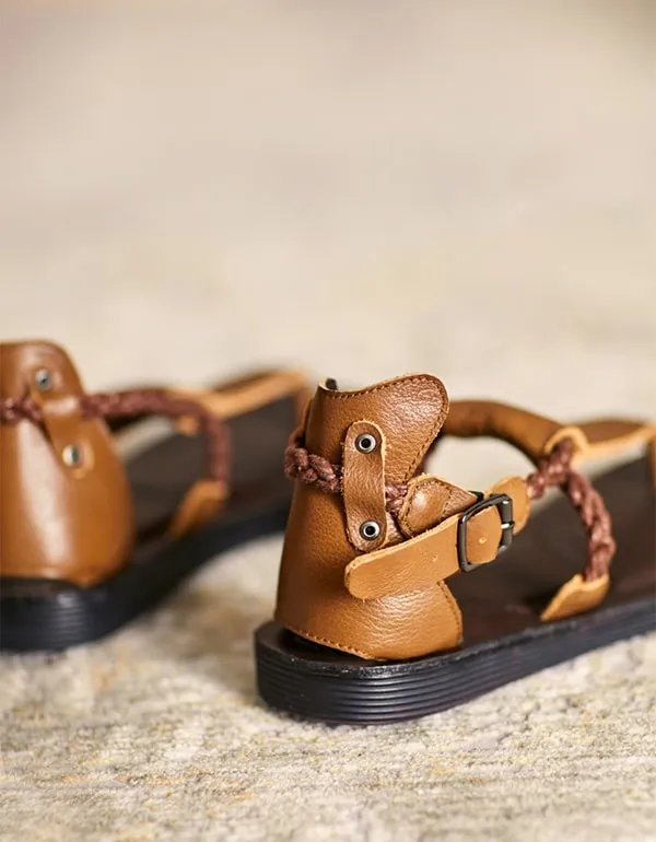 Summer Handmade Flip Flops Retro Flat Sandals