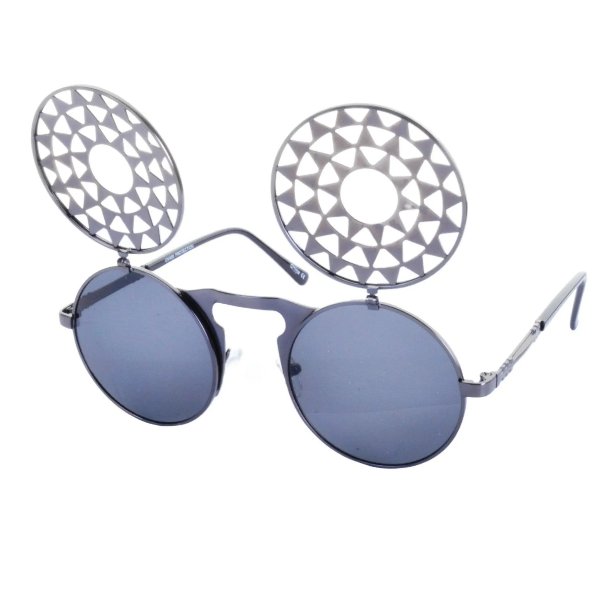 SUNDIAL Flip Up Steampunk Sunglasses