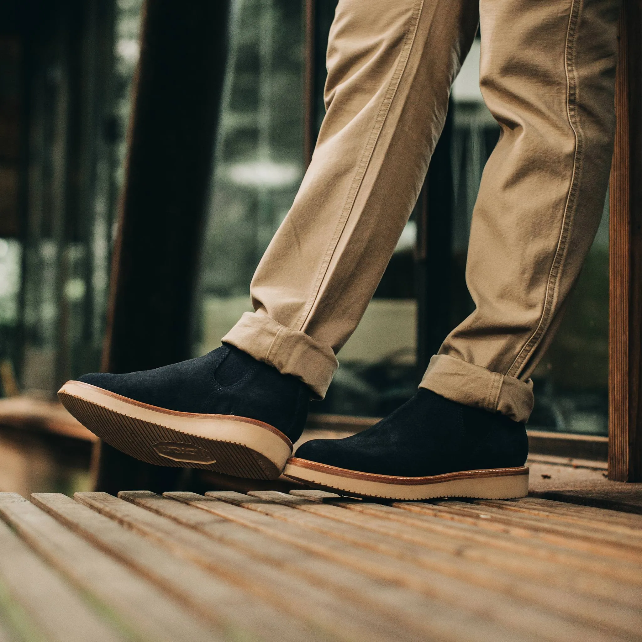 The Ranch Low in Weatherproof Navy Suede