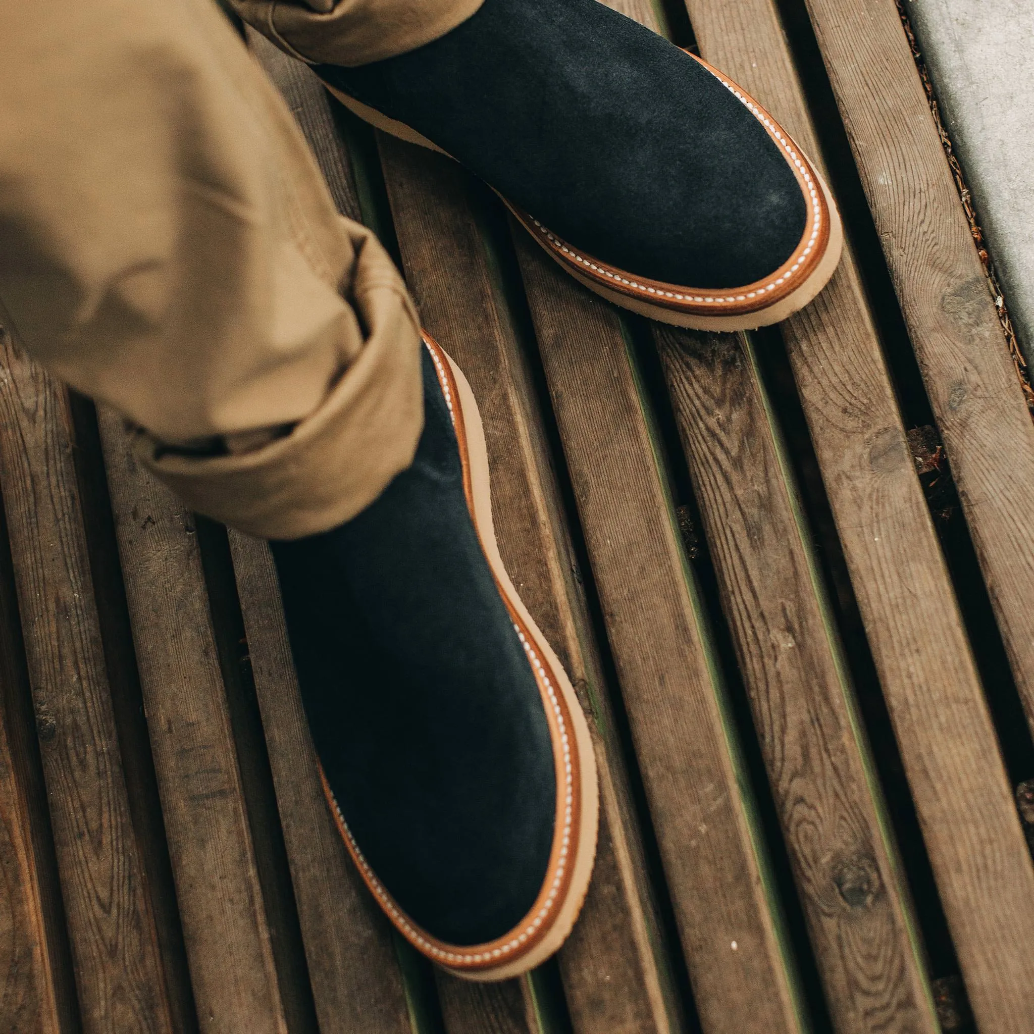 The Ranch Low in Weatherproof Navy Suede