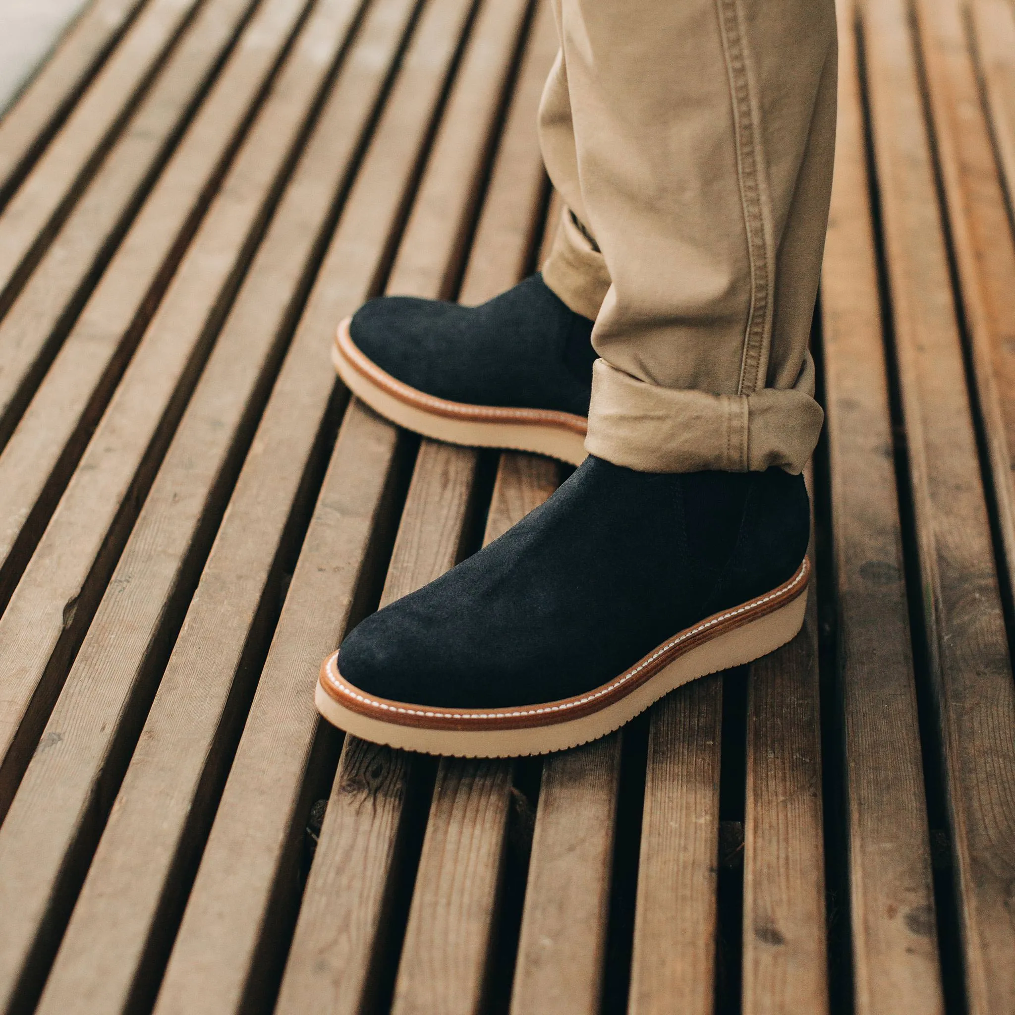 The Ranch Low in Weatherproof Navy Suede