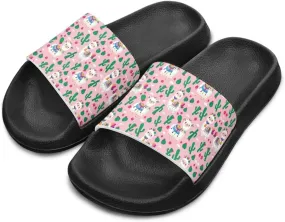 Toddler Slides Bathroom Thick Sole Pillow Slippers Summer Cloud Slides Quick Drying Athletic Slides Flat Shoes