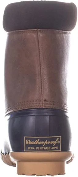 Weatherproof Vintage Men's Adam2 Leather Duck Boots  Color Tan Size 8M