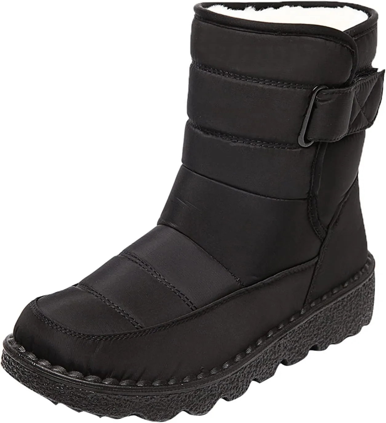 Winter Boots for Women Wide Adults Lined Snow Boots Women Winter Snow Boots Warm Fur Lined Women's Slip On Boot Winter Womens Fall Shoes Men Winter Booties