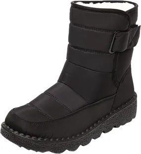 Winter Boots for Women Wide Adults Lined Snow Boots Women Winter Snow Boots Warm Fur Lined Women's Slip On Boot Winter Womens Fall Shoes Men Winter Booties